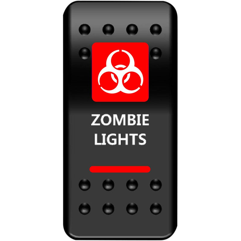 Moose Utility Rocker Switch - Zombie Lights - Red ZMB-PWR-R