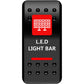 Moose Utility Rocker Switch - Lightbar - Red LLB-PWR-R