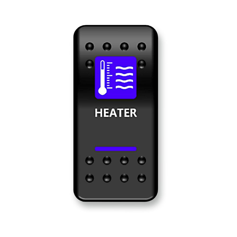 Moose Utility Rocker Switch - Heater - Blue HTR-PWR