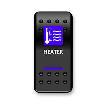 Moose Utility Rocker Switch - Heater - Blue HTR-PWR