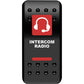 Moose Utility Rocker Switch - Intercom - Red COM-PWR-R