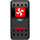 Moose Utility Rocker Switch - Fan - Red FAN-PWR-R