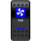 Moose Utility Rocker Switch - Fan - Blue FAN-PWR