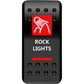 Moose Utility Rocker Switch - Rock Lights - Red RCK-PWR-R