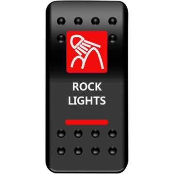 Moose Utility Rocker Switch - Rock Lights - Red RCK-PWR-R