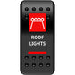 Moose Utility Rocker Switch - Roof Light - Red RFL-PWR-R