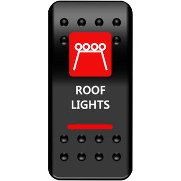 Moose Utility Rocker Switch - Roof Light - Red RFL-PWR-R