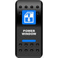 Moose Utility Rocker Switch - Power Window - Blue WIN-PWR
