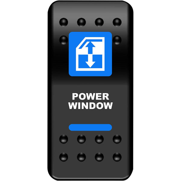 Moose Utility Rocker Switch - Power Window - Blue WIN-PWR