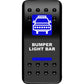 Moose Utility Rocker Switch - Bumper Light Bar - Blue BLB-PWR