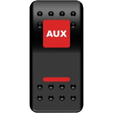 Moose Utility Rocker Switch - Auxilary Power - Red AUX-PWR-R