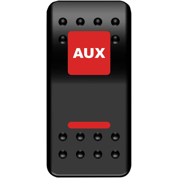 Moose Utility Rocker Switch - Auxilary Power - Red AUX-PWR-R