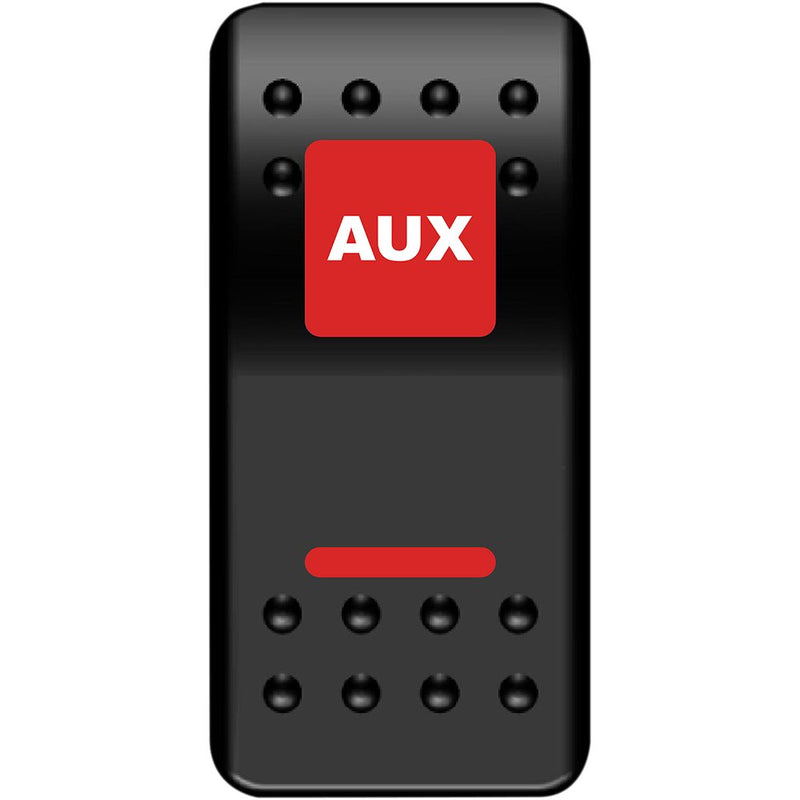 Moose Utility Rocker Switch - Auxilary Power - Red AUX-PWR-R