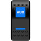 Moose Utility Rocker Switch - Auxilary Power - Blue AUX-PWR