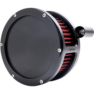 FEULING OIL PUMP CORP. BA Air Cleaner Kit - Black with Red Filter - '08-'17 Dyna/Softail/Touring 5453