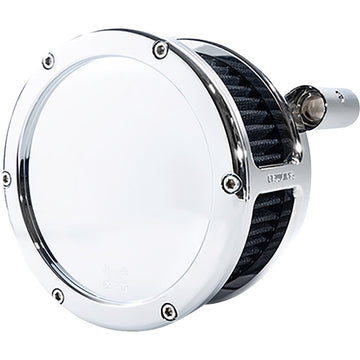 FEULING OIL PUMP CORP. BA Air Cleaner Kit - Chrome with Black Filter - '93-'99 Evolution Big Twin 5567