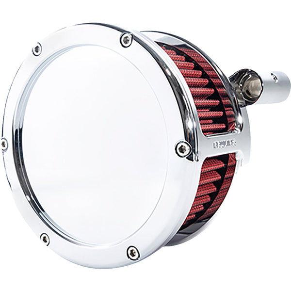 FEULING OIL PUMP CORP. BA Air Cleaner Kit - Chrome with Red Filter - '93-'99 Evolution Big Twin 5467