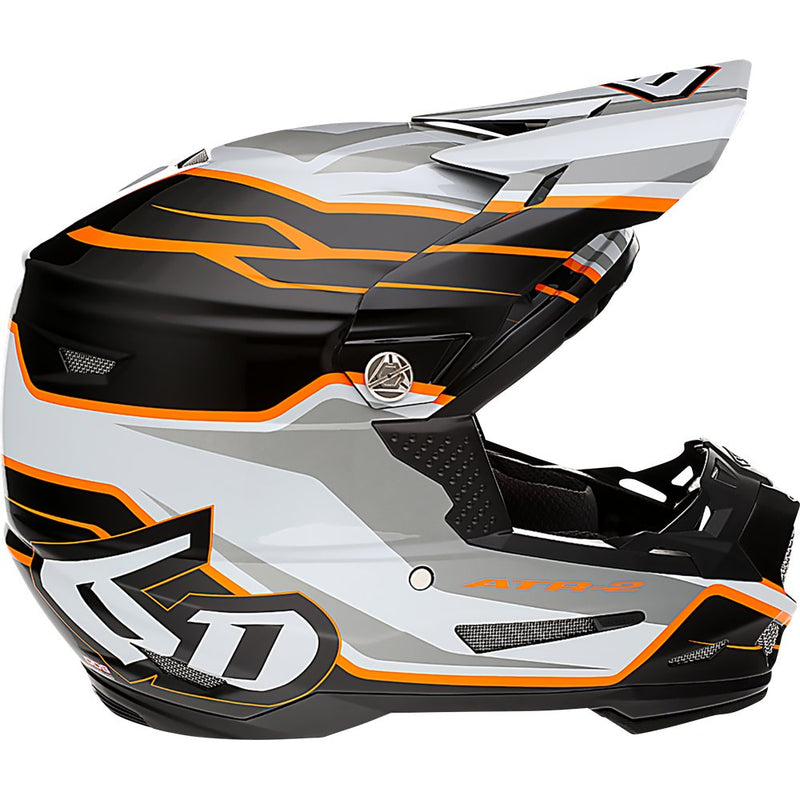 6D Helmets ATR-2 Helmet - Phase - White/Orange - 2XL 12-2829