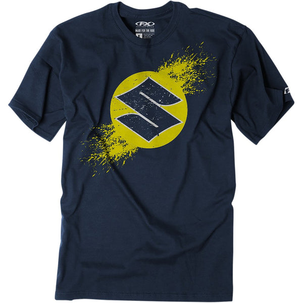 Factory Effex Youth Suzuki Overspray T-Shirt - Navy - Medium 23-83402