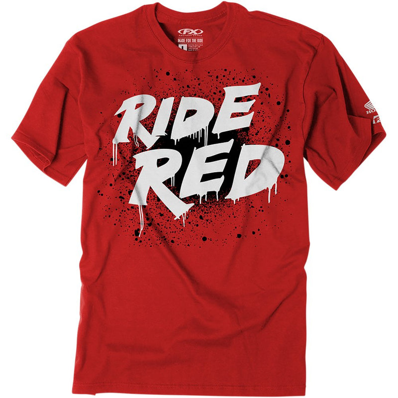 Factory Effex Youth Honda Splatter T-Shirt - Red - Medium 23-83302