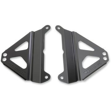 Works Connection Radiator Brace Set - Black - Yamaha 18-B279