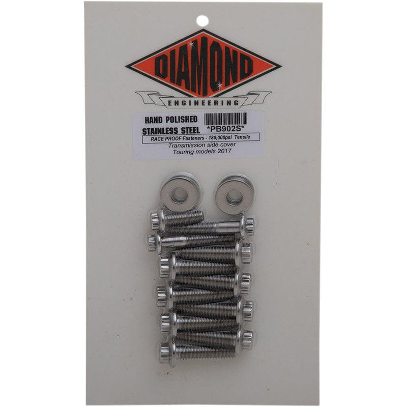 Diamond Engineering Bolt Kit - Transmission Side Cover - 12-Point - Touring PB902S