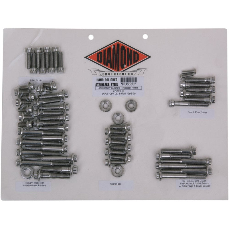 Diamond Engineering Motor Bolt Kit - Softail PB665S