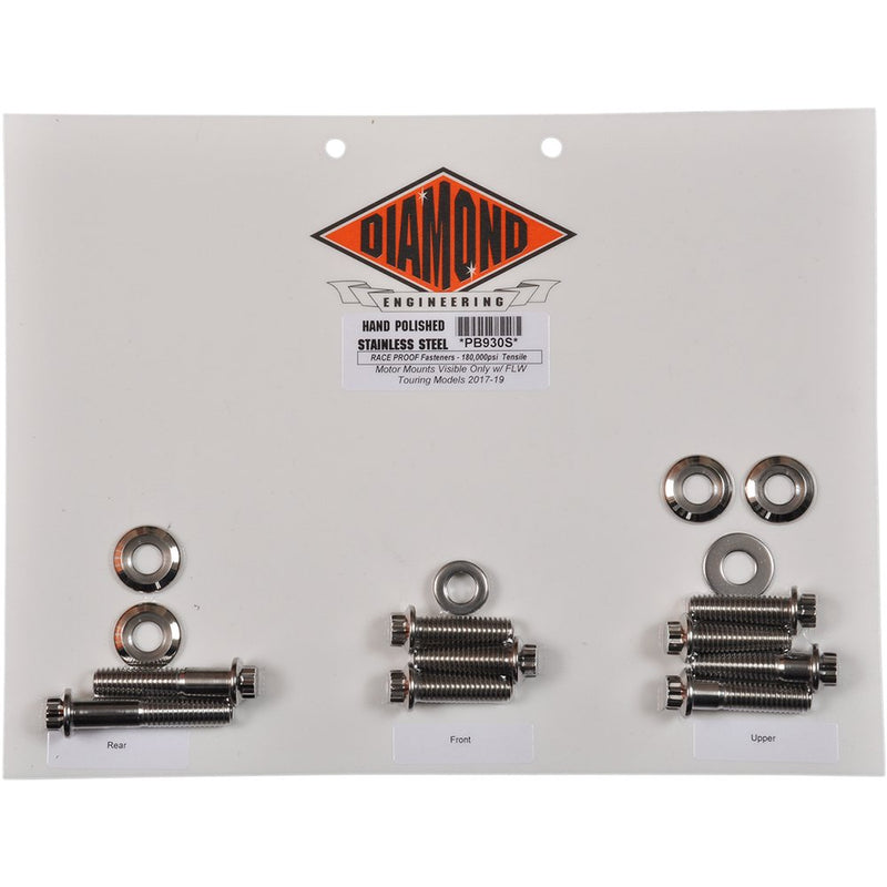 Diamond Engineering Bolt Kit - Motor Mount - 12-Point - Touring PB930S