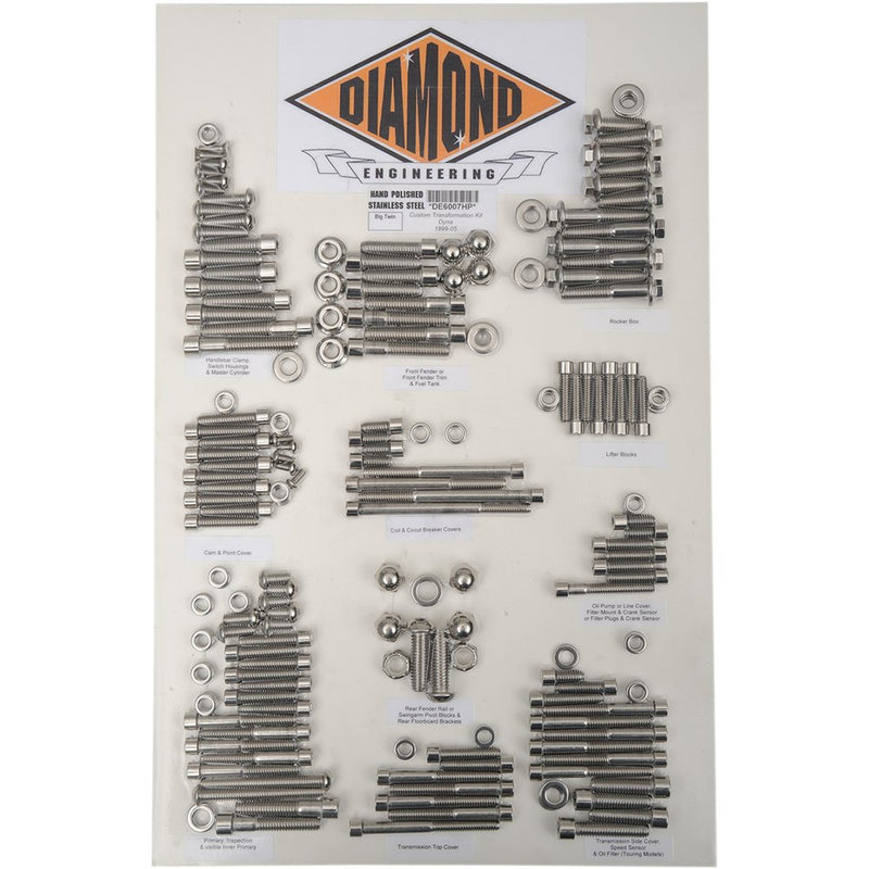 Diamond Engineering Fastener Kit - Custom/Transformation - OEM - Dyna DE6007HP