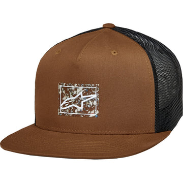 Alpinestars Mackinic Trucker Hat - Brown/Black - One Size 1215-81350-8010-OS