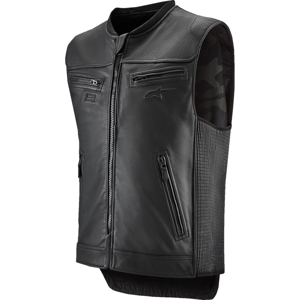 Alpinestars 3 v2 Leather Vest - Black - XL 6505225-10-XL