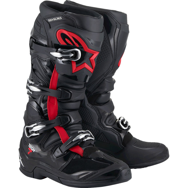 Alpinestars Tech 7 Boots - Fluorescent Red/Black - US 12 / EU 47 2012025-1030-12