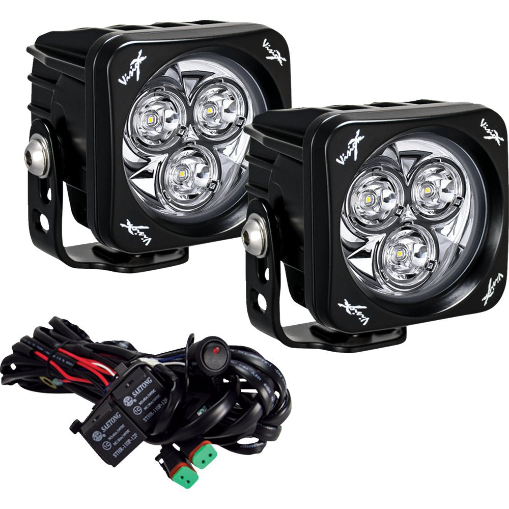 Vision X Light Cannon - CG2 - 3" - Multi LED - Square - Selective Yellow Lens 9945880
