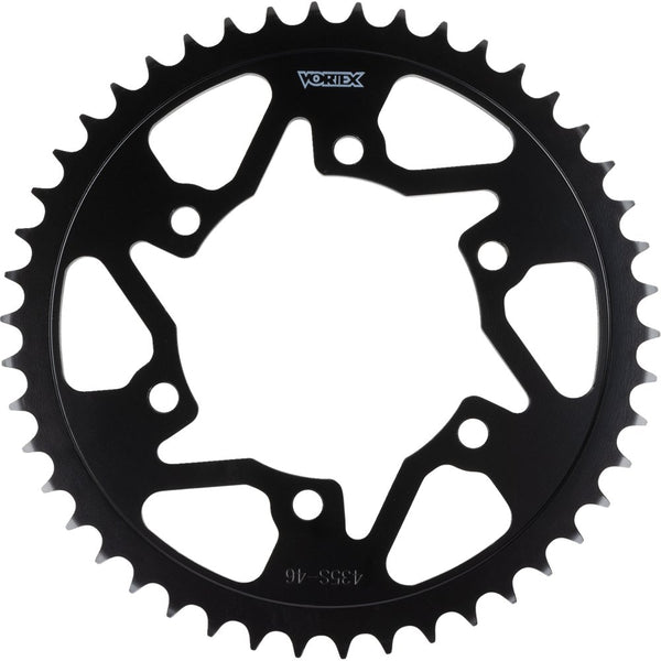 Vortex Rear Sprocket - 46 Tooth - Black - Yamaha 435S-46