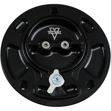 Vortex V3 Fuel Cap - Black - Kawasaki GC420K