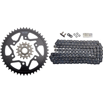 Vortex Steel Chain Kit - Black - Yamaha - YZF-R1 - '06-'08 CK6362