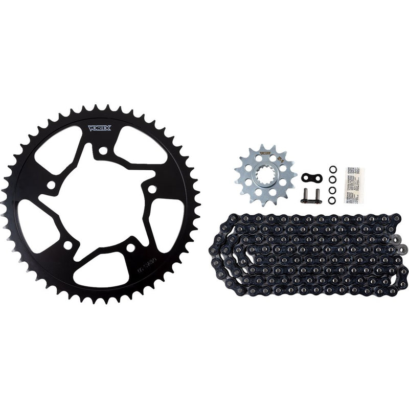 Vortex Steel Chain Kit - Black - Yamaha - YZF-R6 - '99-'02 CK6321