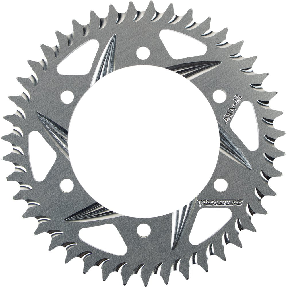 Vortex Aluminum Sprocket - Silver - Rear - 43 Tooth 491A-43