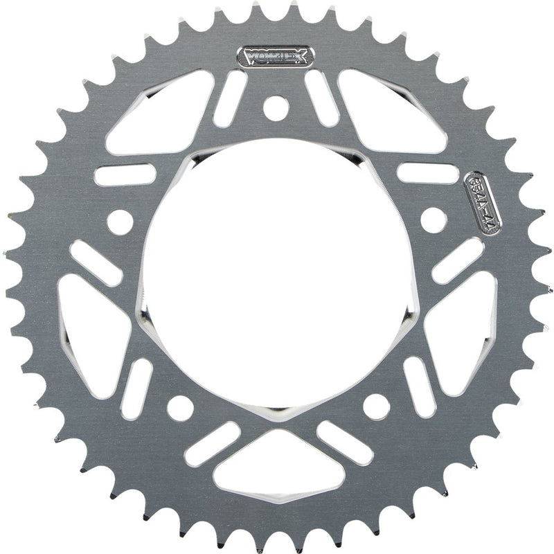 Vortex Aluminum Sprocket - Silver - Rear - 44 Tooth 654A-44