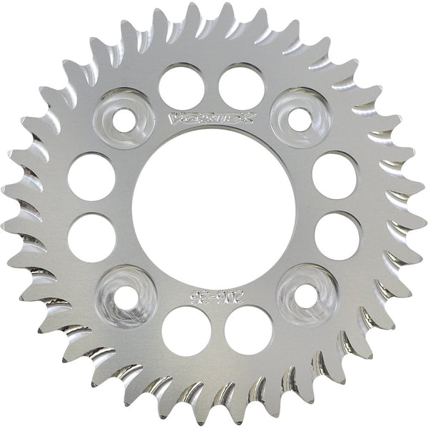 Vortex Aluminum Sprocket - Silver - Rear - 36 Tooth 206-36