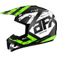 AFX FX-17Y Helmet - Attack - Matte Black/Green - Large 0111-1419
