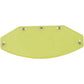 AFX Vintage 5-Snap Shield - Flat - Yellow 0131-0074