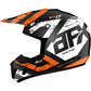 AFX FX-17Y Helmet - Attack - Matte Black/Orange - Large 0111-1407