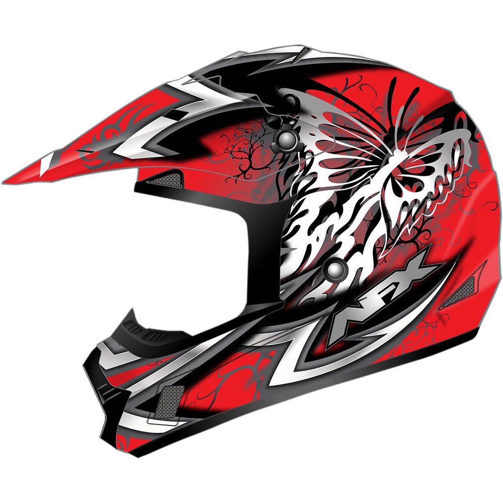 AFX FX-17Y Helmet - Butterfly - Matte Ferrari Red - Large 0111-1386