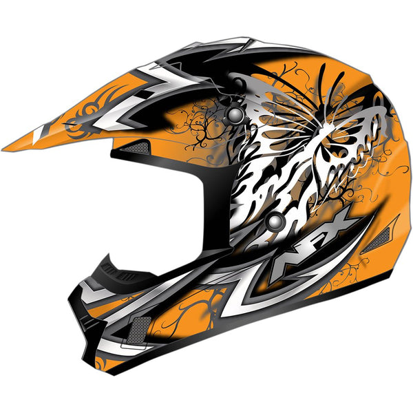 AFX FX-17Y Helmet - Butterfly - Matte Orange - Medium 0111-1382