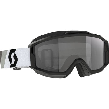 Scott Split OTG Sand Dust Goggle - Premium Black/White - Dark Gray Lens 285538-7702053