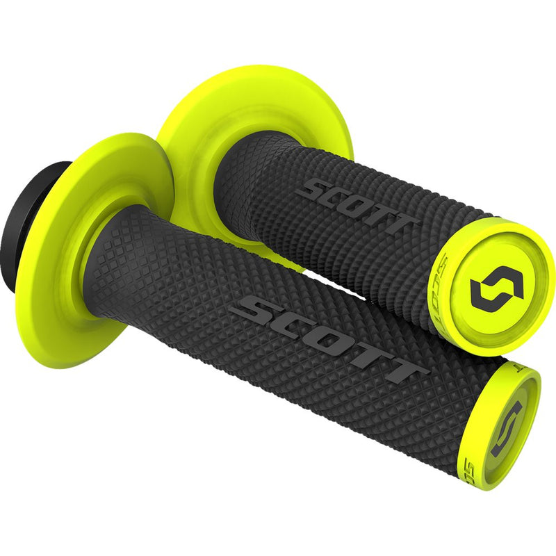 Scott SX II Lock-On Grip and Cam Set - Black/Yellow 292452-1040222