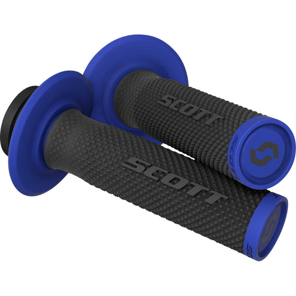 Scott SX II Lock-On Grip and Cam Set - Black/Blue 292452-1004222