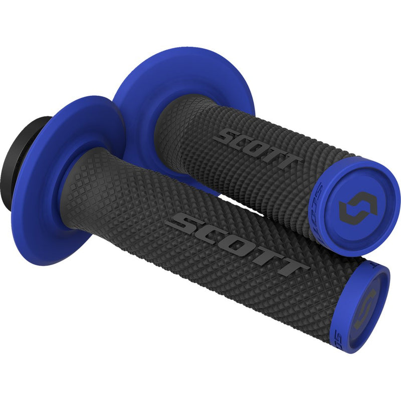 Scott SX II Lock-On Grip and Cam Set - Black/Blue 292452-1004222