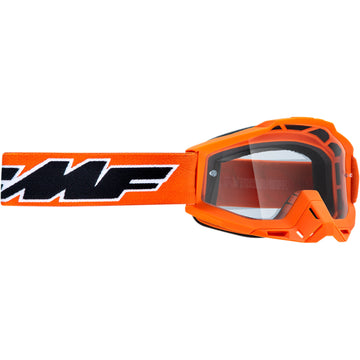 FMF Youth PowerBomb Goggles - Rocket - Orange - Clear F-50047-00003